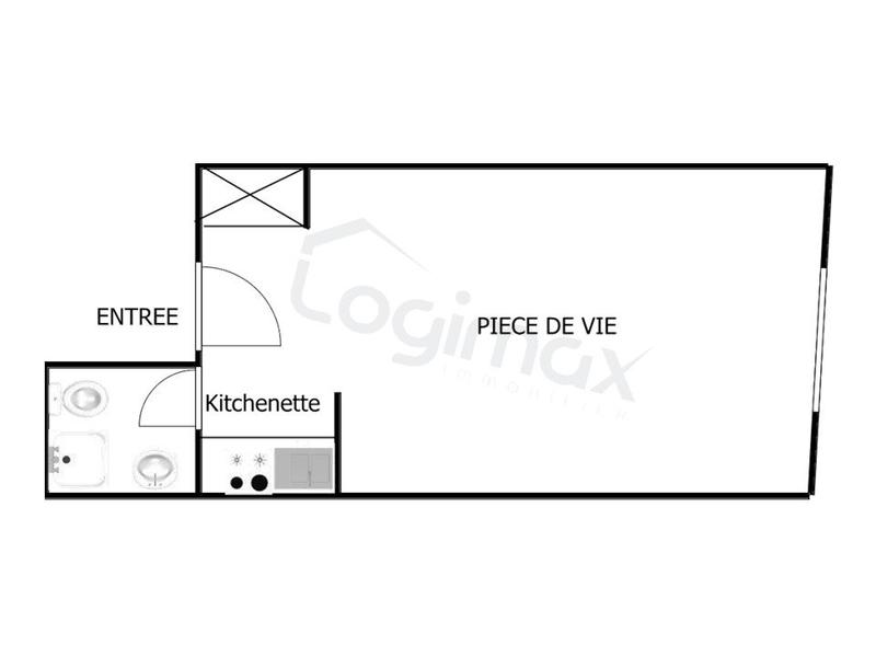 Appartement - 19 m² - 1 pièce