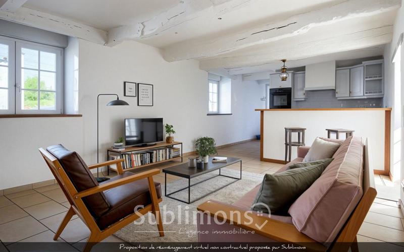 Maison ancienne - 71 m² - 3 pièces