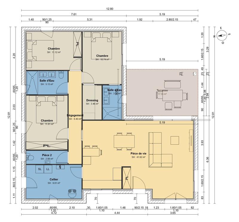 Maison - 83 m² - 4 pièces