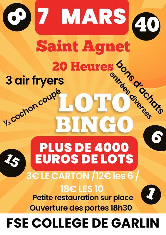Loto du collège de Garlin