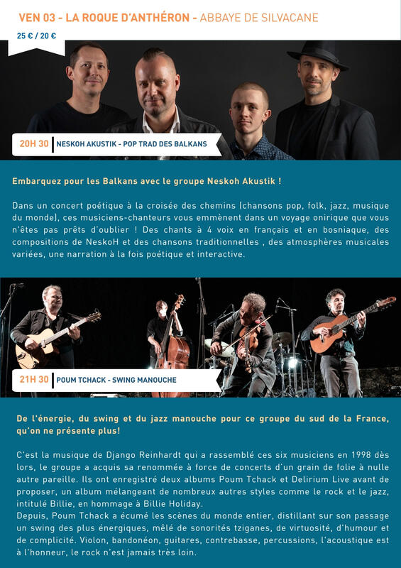 Soirs d'été à Silvacane