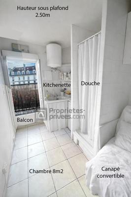 Appartement - 8 m² - 1 pièce