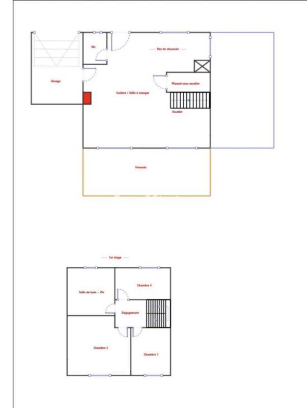 Maison - 80 m² - 4 pièces
