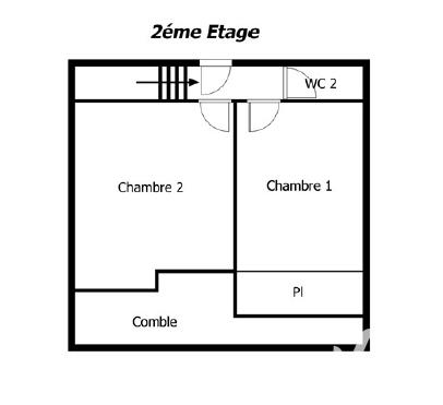 Maison - 75 m² - 3 pièces