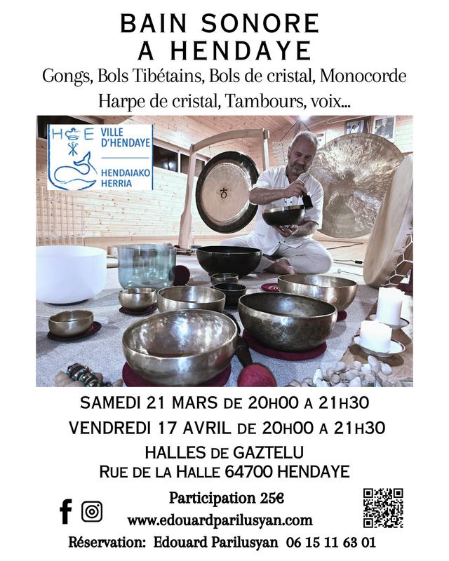 Bain sonore à Hendaye