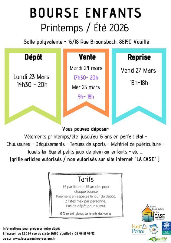 Bourse aux vêtements enfants