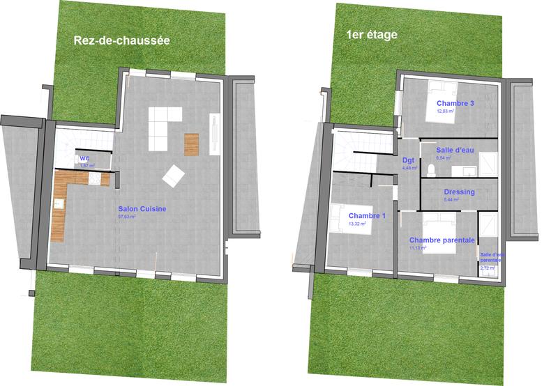 Maison - 115 m² - 5 pièces