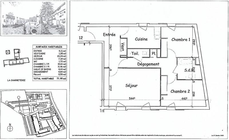 Appartement - 72 m² - 4 pièces
