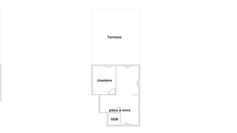 Appartement - 43 m² - 2 pièces