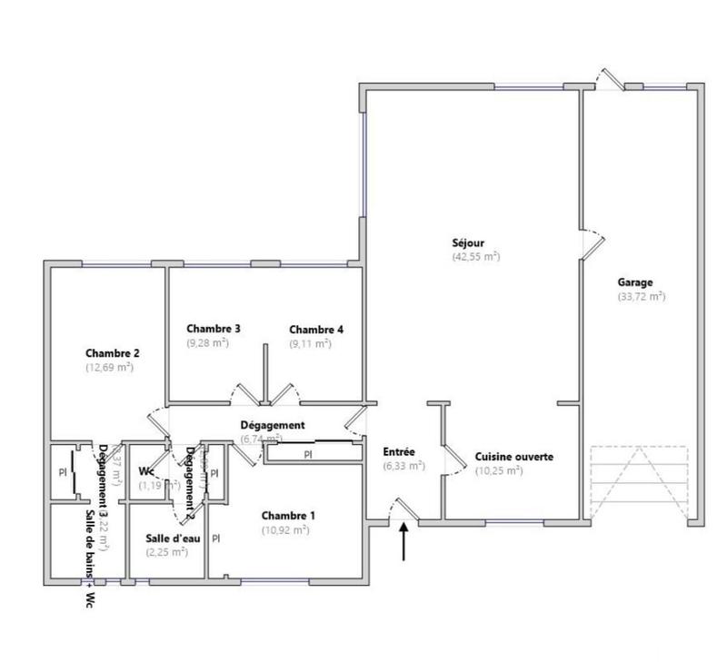 Maison - 121 m² - 5 pièces