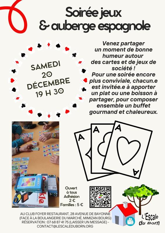 Soirée jeux et auberge espagnole