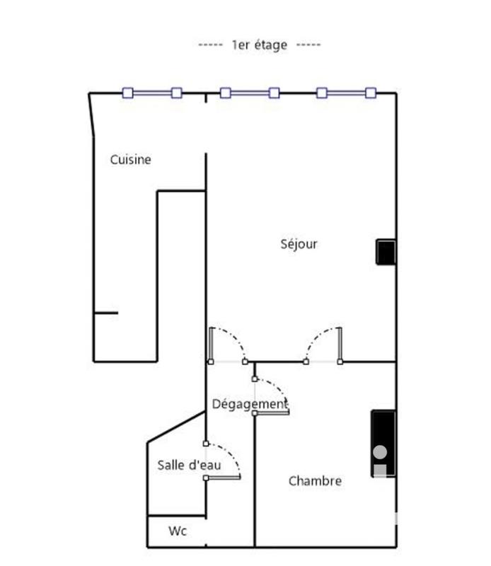Appartement - 45 m² - 2 pièces