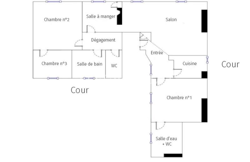Appartement - 83 m² - 5 pièces