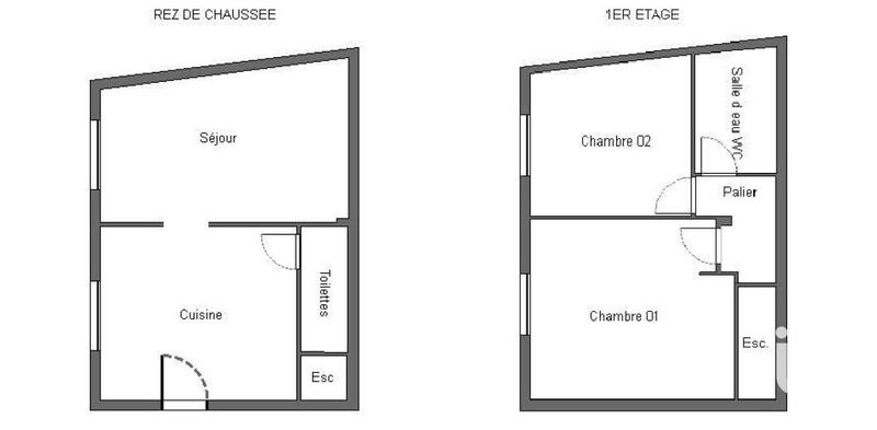 Duplex - 59 m² - 3 pièces