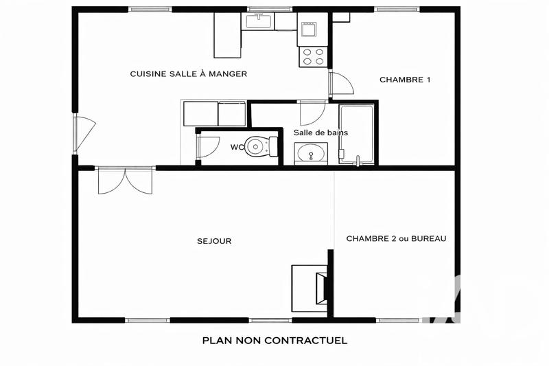 Appartement - 62 m² - 3 pièces
