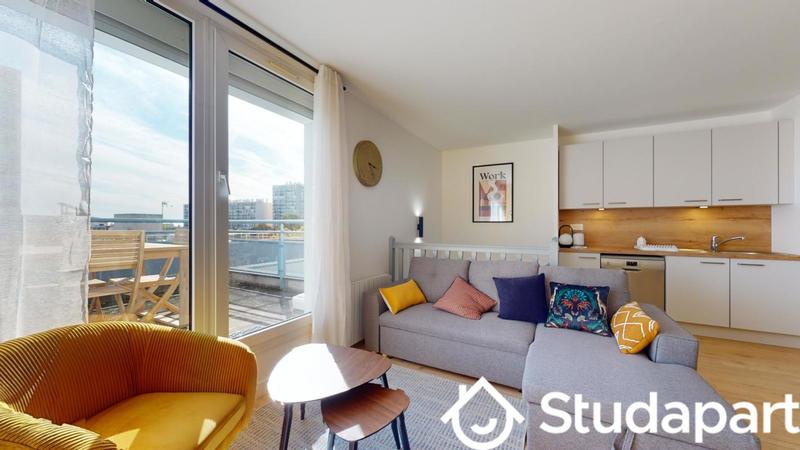 Chambre - 9 m² - 1 pièce