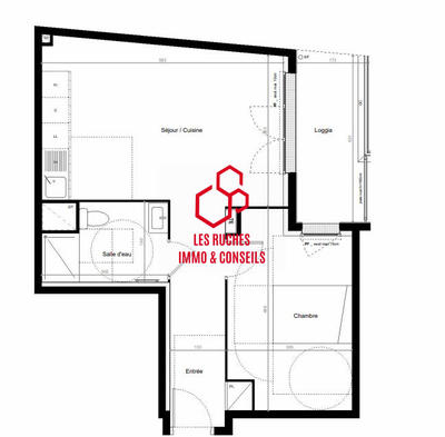 Appartement - 48 m² - 2 pièces