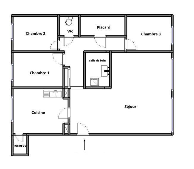 Appartement - 83 m² - 4 pièces