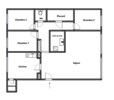 Appartement - 83 m² - 4 pièces