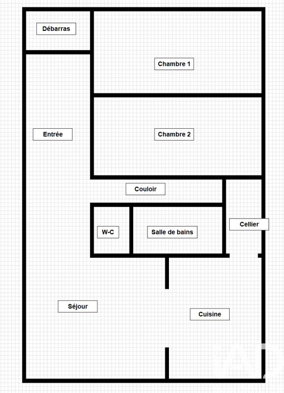 Appartement - 72 m² - 3 pièces