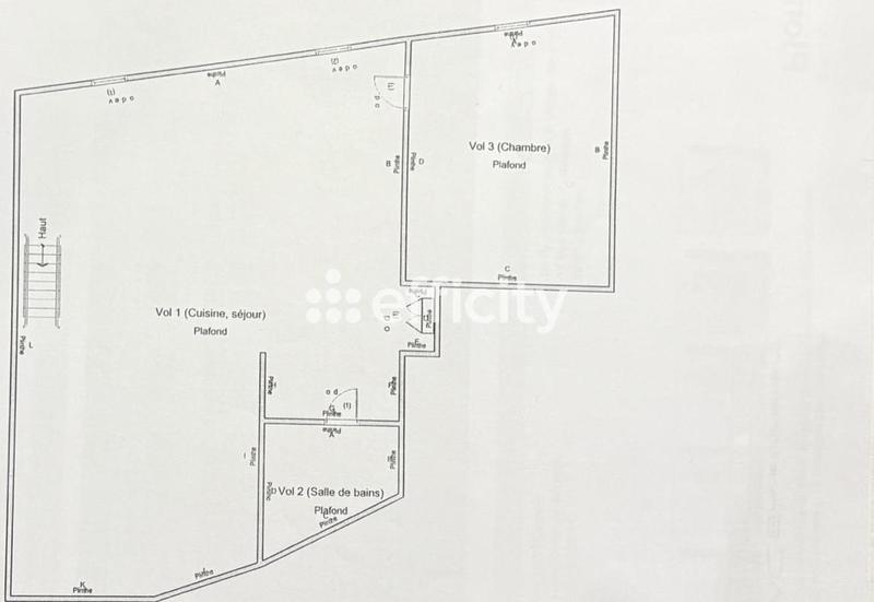 Appartement ancien - 44 m² - 2 pièces