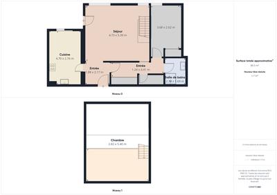 Appartement - 79 m² - 3 pièces