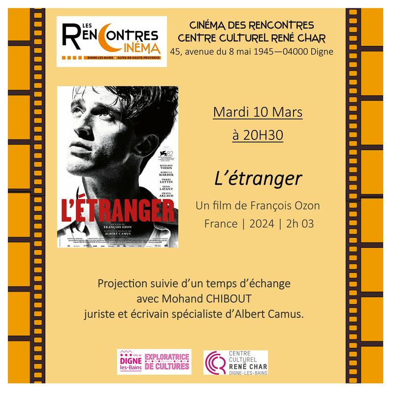 Projection "L’étranger"  / ciné-discussion animée par Mohand Chibout