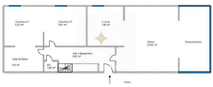 Duplex - 92 m² - 5 pièces