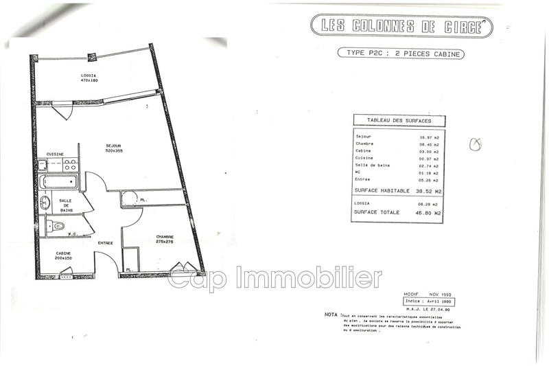 Appartement - 40 m² - 3 pièces