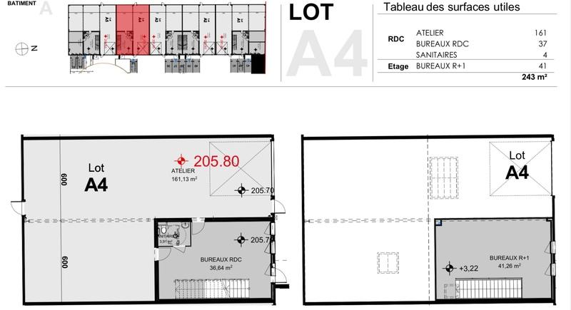 Local d'activité / Entrepôt - 380 m² - 3 pièces