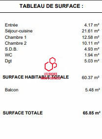 Appartement - 60 m² - 4 pièces