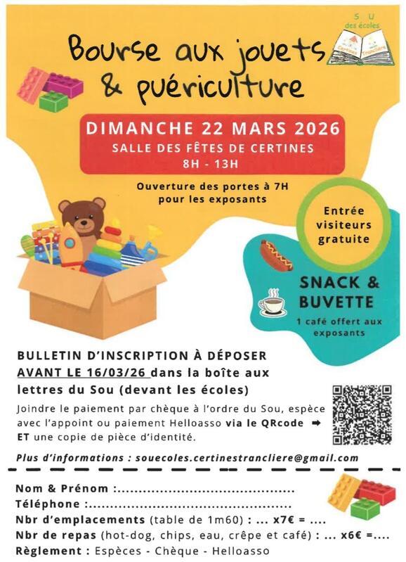 Bourse aux jouets et puériculture