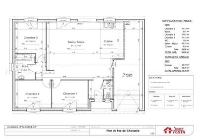 Maison - 75 m² - 4 pièces