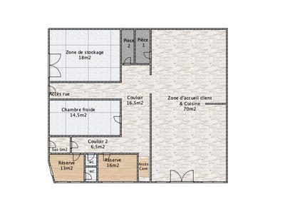 Bureau - 175 m² - 6 pièces