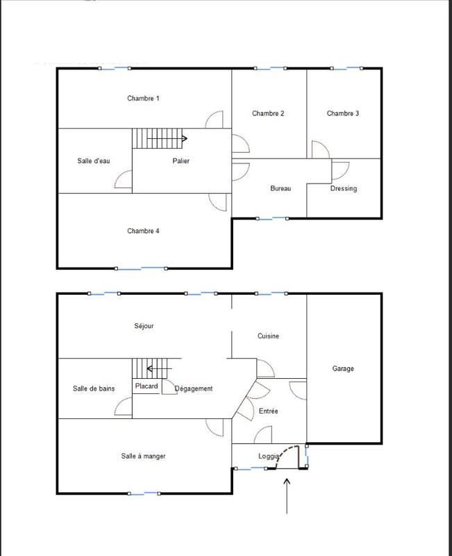Maison ancienne - 131 m² - 6 pièces