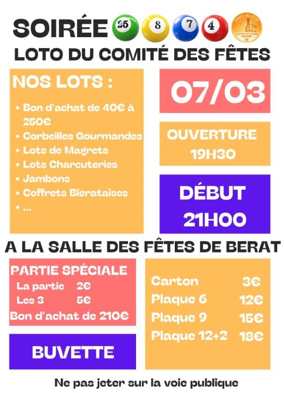 Loto Comite des Fetes  - Berat