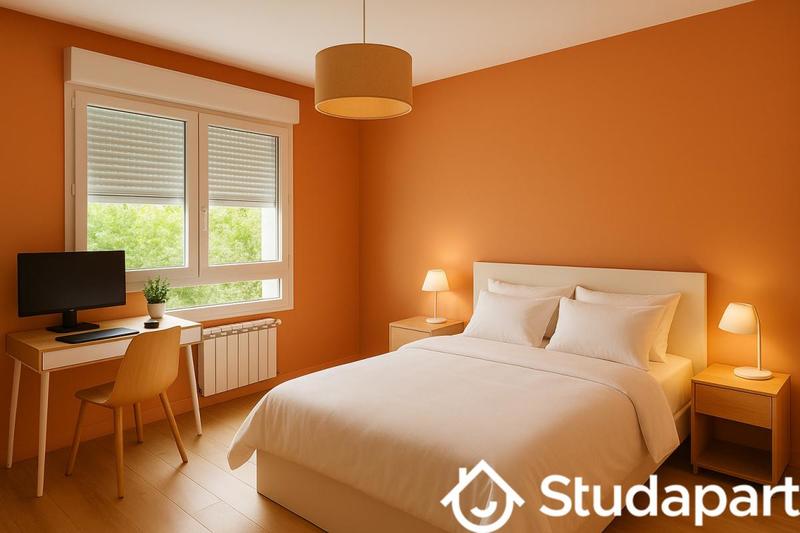 Chambre - 12 m² - 1 pièce