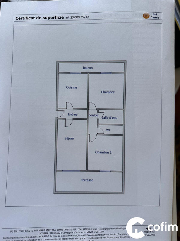 Appartement - 52 m² - 3 pièces