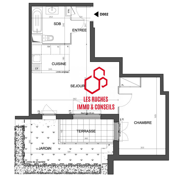 Appartement - 47 m² - 2 pièces