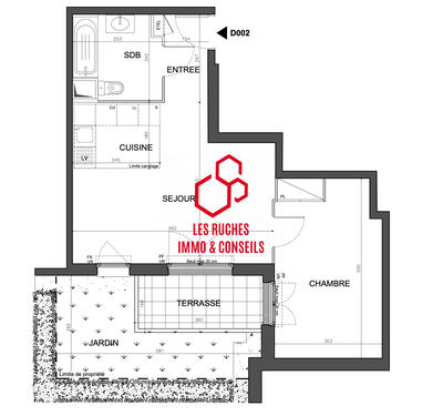 Appartement - 47 m² - 2 pièces