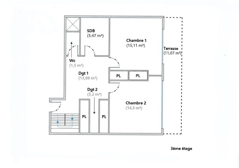 Appartement - 187 m² - 7 pièces