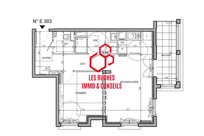 Appartement - 49 m² - 2 pièces