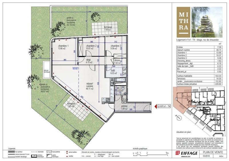 Appartement - 103 m² - 4 pièces