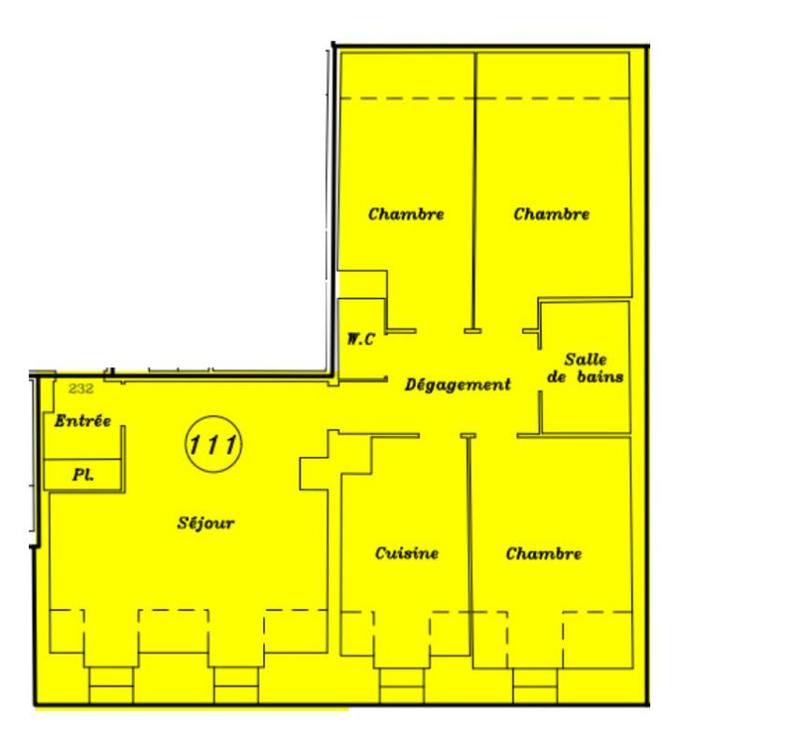 Appartement - 80 m² - 4 pièces