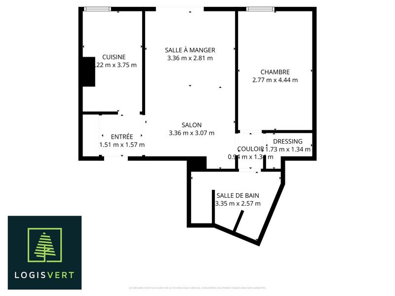 Appartement - 52 m² - 2 pièces
