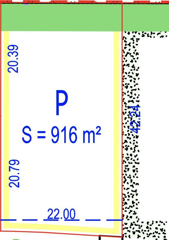 Terrain constructible - 916 m²