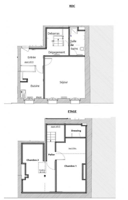 Duplex - 59 m² - 3 pièces