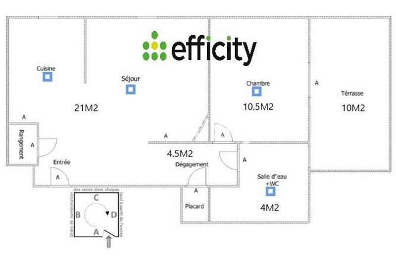 Appartement - 40 m² - 2 pièces