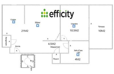 Appartement - 40 m² - 2 pièces