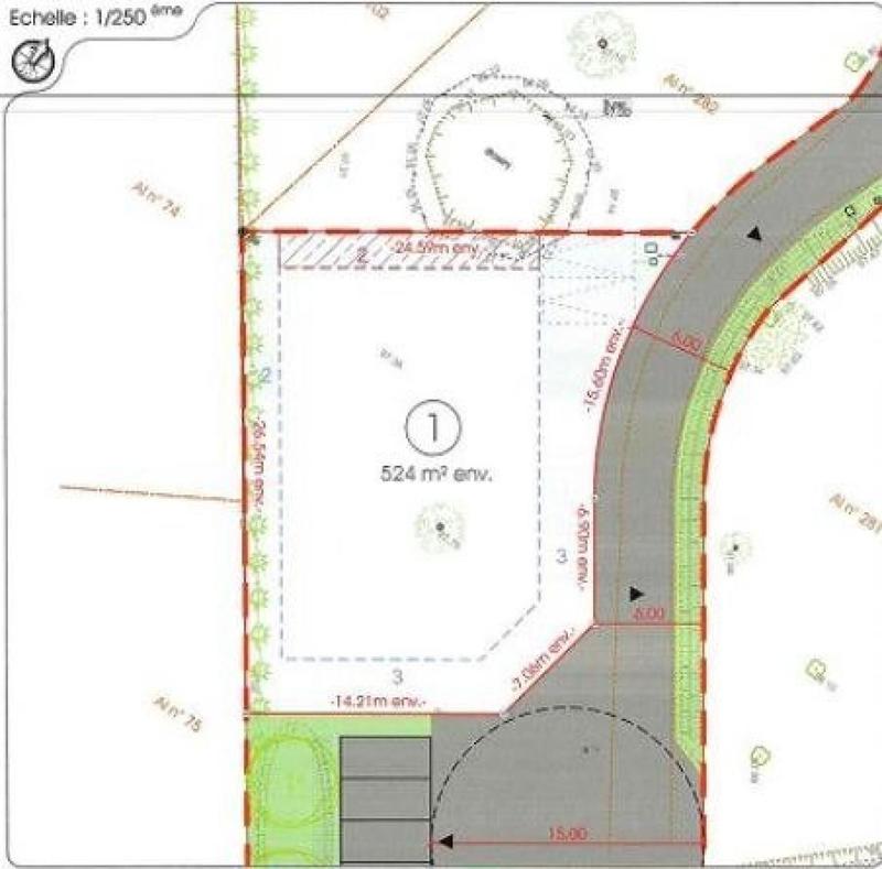 Terrain - 524 m²